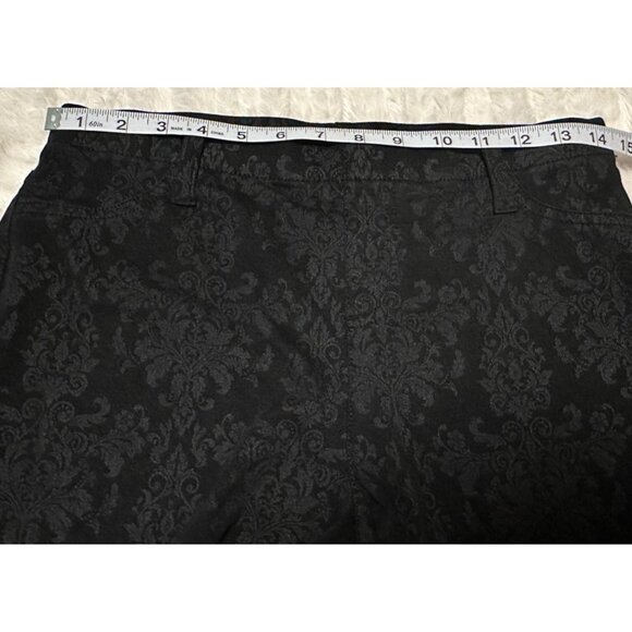 Faded Glory Black Slim Fit Shorts Polyester Cotton Blend Women's Size M (8-10) - Picture 4 of 11
